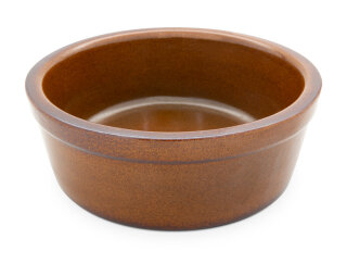 Hundenapf 3.8 Liter, 28 x 11 cm, braun-glänzend
