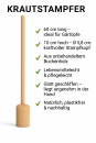 60x5,8 cm Krautstampfer, Holz: Buche