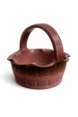 2,5 Liter Pflanzkorb, 25 x 23 x 24 cm, rot-braun