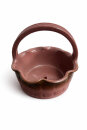 2,5 Liter Pflanzkorb, 25 x 23 x 24 cm, rot-braun