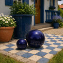 Garten Deko-Kugel, Ø 30 cm, dunkelblau