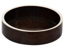 1 Liter Kleintier Napf, Rand unglasiert 23,5x5,8 cm, braun