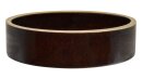1 Liter Kleintier Napf, Rand unglasiert 23,5x5,8 cm, braun