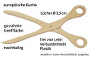 Gurkenzange Typ Schere, Buche, 27,5 x 7,0 cm