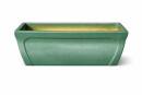 Balkonkasten, 48x20x18cm, grün-geflammt