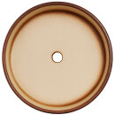 800ml Bonsaischale rund, 20 x 6 cm, braun, vollglasiert