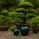 Garten Deko-Kugel, Ø 20 cm, dunkelgrün