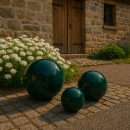 Garten Deko-Kugel, Ø 20 cm, dunkelgrün