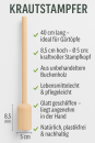 Krautstampfer "kurz" 40 x 5,0 cm, Holz: Buche