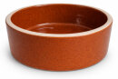 500 ml Futternapf 15,5x5,5 cm, Rand unglasiert, Braun
