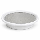 Keimschale mit Edelstahlsieb 19 cm –  Keramikschale für Sprossen & Microgreens, weiß