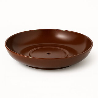 Bonsaischale Ø60x18 cm Pflanzschale Elegance, braun-glänzend