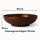 Bonsaischale Ø60x18 cm Pflanzschale Elegance, braun-glänzend