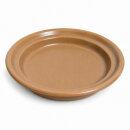 Keimschale mit Edelstahlsieb 19 cm –  Keramikschale für Sprossen & Microgreens, braun