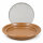 Sprossenschale mit Edelstahlsieb 19 cm – Keramikschale für Kresse & Microgreens, braun