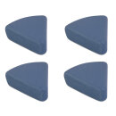 4er-Set Unterlegfüße dreieckig 7×8 cm, blau
