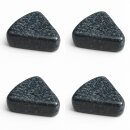 4er-Set Unterlegfüße dreieckig 7×8 cm , grau-granit