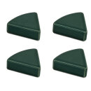 4er-Set Unterlegfüße dreieckig 7×8 cm, dunkelgrün
