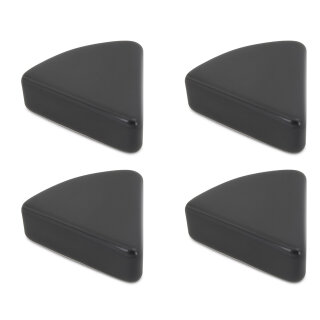 4er-Set Unterlegfüße dreieckig 7×8 cm, anthrazit