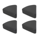 4er-Set Unterlegfüße dreieckig 7×8 cm, anthrazit