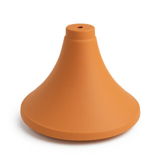 Tonkegel als Bewässerungssystem & Tonhaube für Lichtschutz, 26x18cm, terrakotta