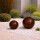2er Set Dekokugeln – Ø 20 & 30 cm – Keramik Kugeln für Garten, Terrasse & Balkon, Braun