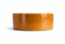 500 ml Futternapf 15,5x5,5 cm, Rand unglasiert, Honigbraun