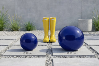 2er Set Dekokugeln – Ø 20 & 30 cm – Keramik Kugeln für Garten, Terras