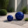 2er Set Dekokugeln – Ø 20 & 30 cm – Keramik Kugeln für Garten, Terrasse & Balkon, Dunkelblau