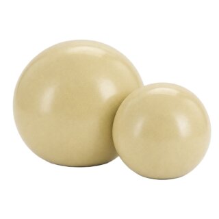 2er Set Dekokugeln  – Ø 20 & 30 cm – Keramik Kugeln für Garten, Terrasse & Balkon, Sand