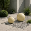 2er Set Dekokugeln  – Ø 20 & 30 cm – Keramik Kugeln für Garten, Terrasse & Balkon, Sand