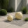 2er Set Dekokugeln  – Ø 20 & 30 cm – Keramik Kugeln für Garten, Terrasse & Balkon, Sand