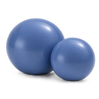 2er Set Dekokugeln – Ø 20 & 30 cm – Keramik Kugeln für Garten, Terrasse & Balkon, Blau