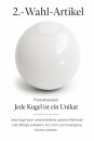2. Wahl / B-Ware Garten Deko-Kugel, Ø 30 cm, weiß