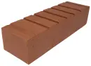 Kanalsparklinker 240 x 55 x 71mm (Parallelriemchen) gerade  NF-Format mit halber Höhe, Vollstein, Rot