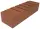 Kanalsparklinker 240 x 55 x 71mm (Parallelriemchen) gerade  NF-Format mit halber Höhe, Vollstein, Rot