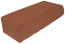Kanalsparklinker D3 240 x 55 x 71mm, einseitig abgerundet, NF-Format mit ½ Höhe , Parallelriemchen, Vollstein, Rot