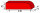 Kanalsparklinker D3 240 x 55 x 71mm, einseitig abgerundet, NF-Format mit ½ Höhe , Parallelriemchen, Vollstein, Rot
