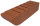 Kanalsparklinker D3 240 x 55 x 71mm, einseitig abgerundet, NF-Format mit ½ Höhe , Parallelriemchen, Vollstein, Rot