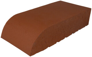 Kanalsparklinker 2DF einseitig abgerundet 240 x 55 x 113mm (Rundfaseklinker), Vollsteine, ungelocht, Steinzeug