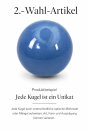 2. Wahl / B-Ware Garten Deko-Kugel, Ø 20 cm, blau 1