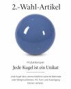 2. Wahl / B-Ware Garten Deko-Kugel, Ø 30 cm, blau 1