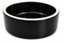 500 ml Futternapf 15,5x5,5 cm, Rand unglasiert, Schwarz