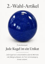 2. Wahl / B-Ware Garten Deko-Kugel, Ø 40 cm, blau