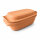 3,5 Liter Brotbackform mit Deckel aus Steingut, 33×16×14 cm – unglasiert