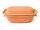 3,5 Liter Brotbackform mit Deckel aus Steingut, 33×16×14 cm – unglasiert