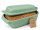 3,5 Liter Brotbackform mit Deckel aus Steingut, 33×16×14 cm – grün, glasiert