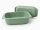 3,5 Liter Brotbackform mit Deckel aus Steingut, 33×16×14 cm – grün, glasiert