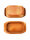 3,5 Liter Brotbackform mit Deckel aus Steingut, 33×16×14 cm – bernsteinbraun mit Farbverlauf, glasiert