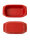 3,5 Liter Brotbackform mit Deckel aus Steingut, 33×16×14 cm – rot, glasiert